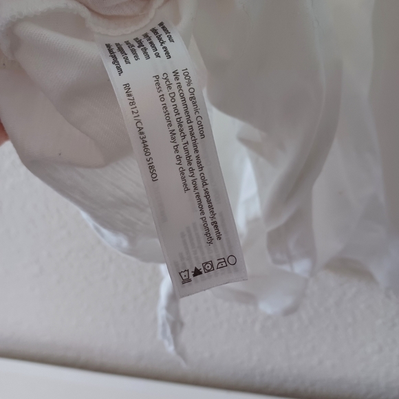 Eileen Fisher organic cotton tie-front tee (L) - Picture 5 of 5